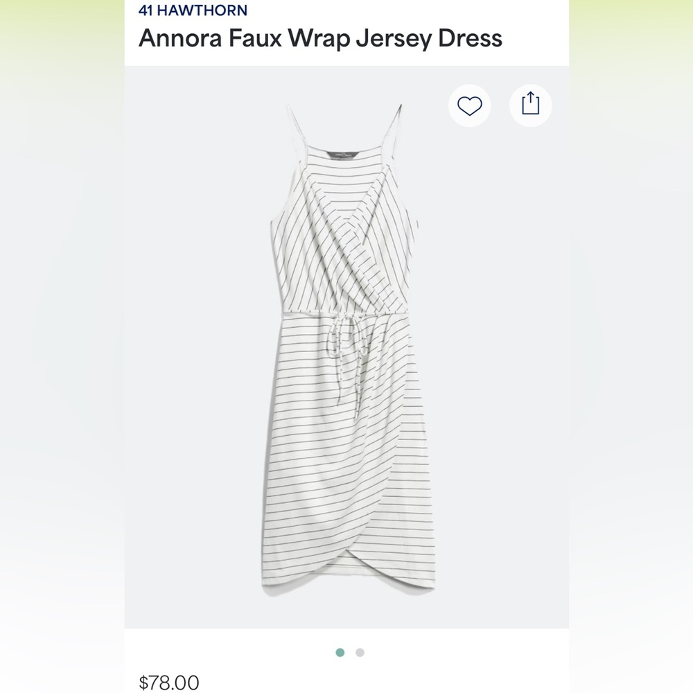 Market & Spruce Asymmetrical Black and White Dress